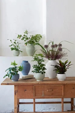 Riflet Vase, Hvid, H20 cm