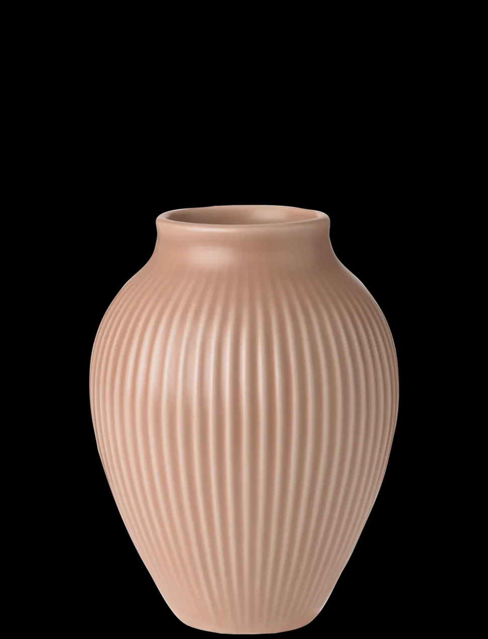 Riflet Vase, Mat Dusty Rose