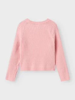 Rikine Short Striktrøje, Cradle Pink, 146-152 cm