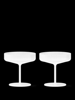 Ripple 2-pak Champagneglas, Frosted