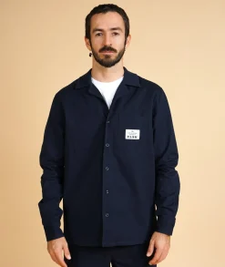 Ripstop Men's LS Skjorte, Dark Navy, XL