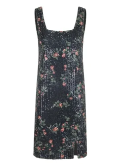Ririn Flower Sequins Kjole, Black, 36
