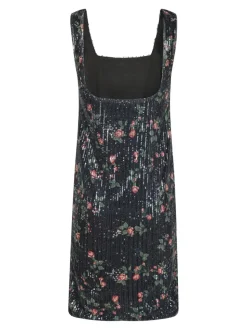 Ririn Flower Sequins Kjole, Black, 36