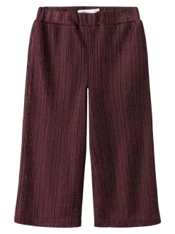 Risilk Wide Bukser, Burgundy, 110 cm