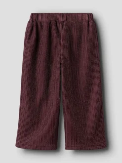 Risilk Wide Bukser, Burgundy, 110 cm