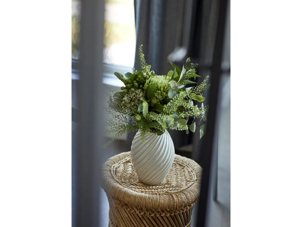 River Vase, Hvid, 21 cm