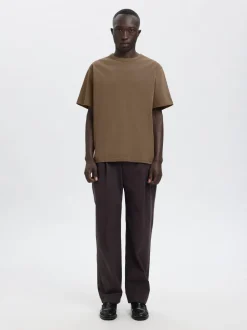 Ro O-Neck Emb T-shirt, Bungee Cord, L