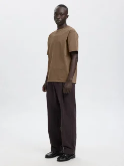 Ro O-Neck Emb T-shirt, Bungee Cord, L