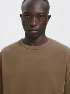 Ro O-Neck Emb T-shirt, Bungee Cord, L