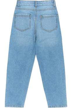 Romina Mom Fit Jeans, Light Blue Denim, 134-140 cm