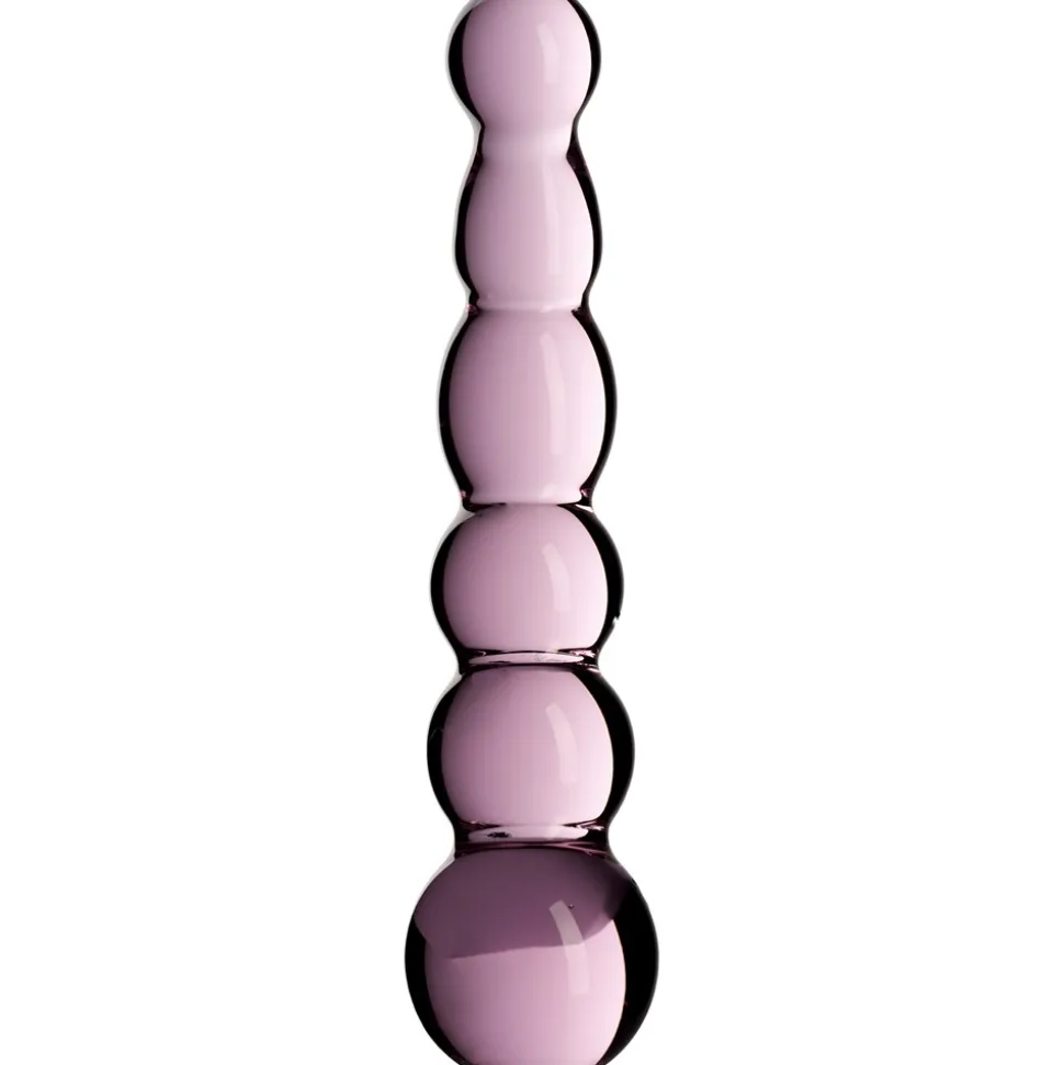Rosa Groove Glas Dildo