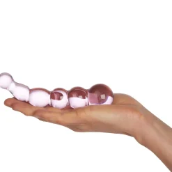 Rosa Groove Glas Dildo
