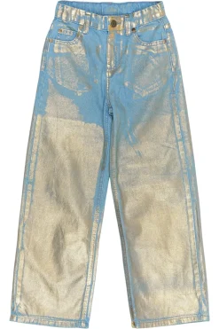 Rosanna Wide Jeans, Light Blue Denim, 134-140 cm