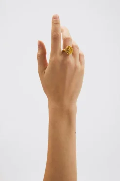 Rose Ring, Gold Plated, 55