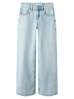 Rose Wide Jeans, Light Blue Denim, 152 cm