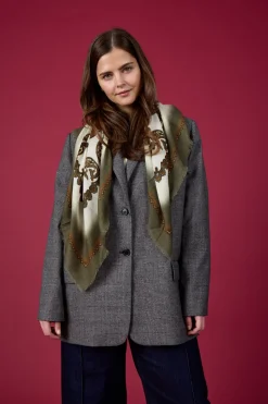 Royal Paisley Tørklæde, Olive