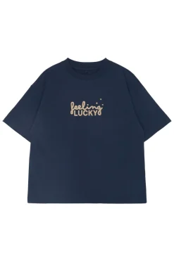 Ruthie Oversized T-Shirt, Navy Blazer, 146-152 cm
