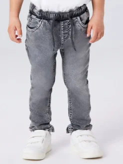 Ryan Slim Sweat Jeans, Grey Denim, 98 cm