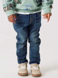 Ryan Slim Sweat Jeans, Vintage Dark Blue Denim, 92 cm