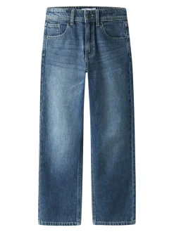Ryan Straight Jeans, Medium Blue Denim, 146 cm