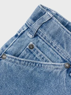 Ryan Straight Jeans, Medium Blue Denim, 128 cm