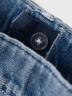 Ryan Straight Jeans, Medium Blue Denim, 128 cm