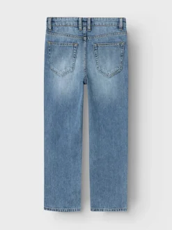 Ryan Straight Jeans, Medium Blue Denim, 146 cm
