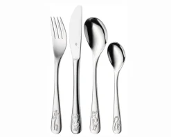 Safari Børnebestik, Blank Stål, 4 Dele