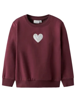 Sakkina Sweatshirt, Burgundy, 116 cm