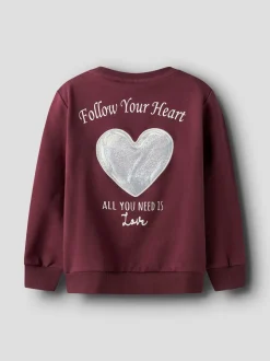 Sakkina Sweatshirt, Burgundy, 116 cm