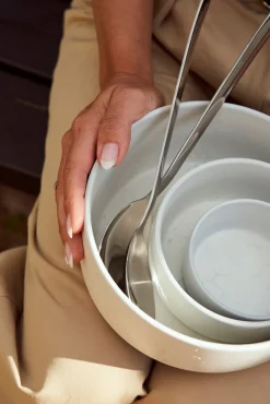 Salatbestik, Blank Stål