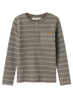 Salim Langæmret T-shirt, Silent Storm, 98 cm