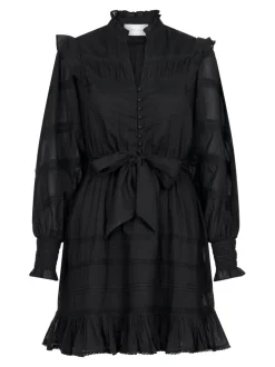 Salli S Voile Kjole, Black, 40