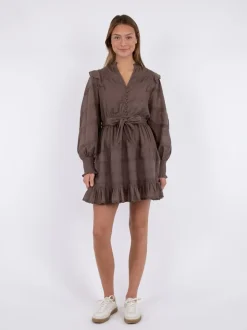 Salli S Voile Kjole, Light Brown, 38