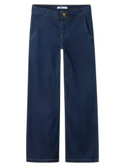 Salli Wide Jeans, Denim Blue, 152 cm