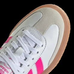 Sambae J Sneakers, White/Shock Pink/Gold Metallic, 35.5