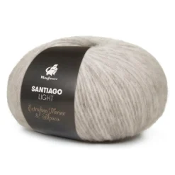 Santiago Light Garn, 009 Lys Grå, 50 g