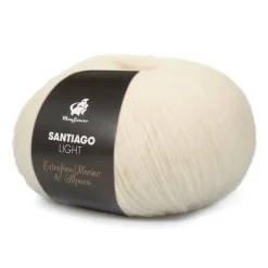 Santiago Light Garn, 001 Natur, 50 g