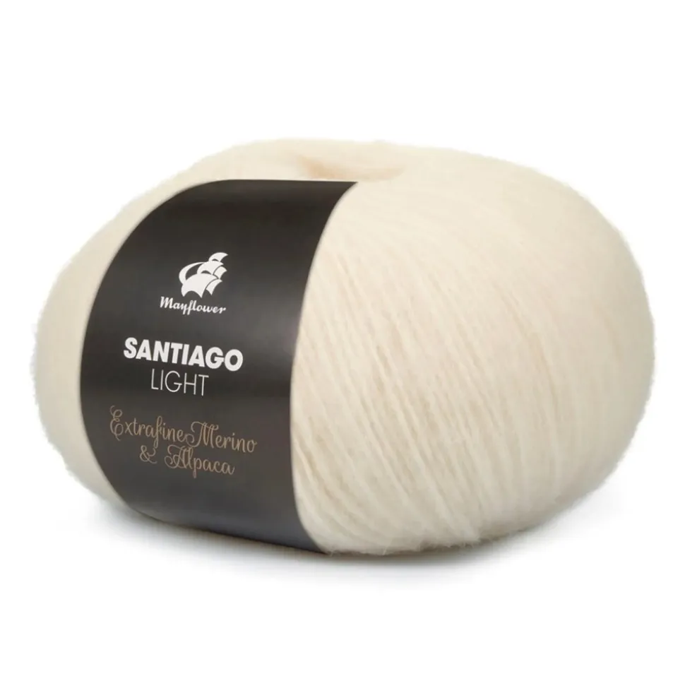 Santiago Light Garn, 001 Natur, 50 g