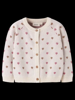 Saran Cardigan, Turtledove Sepia Tint, 122-128 cm