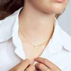 Sarzana Halskæde, Gold Plated, 45 cm