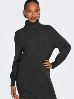 Sasha Strikkjole, Dark Grey Melange, XS