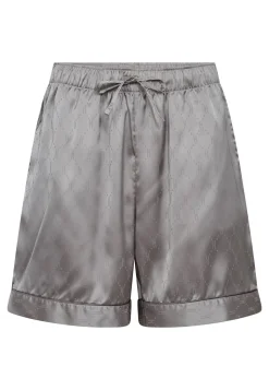 Satin Short Natsæt, Grey, M