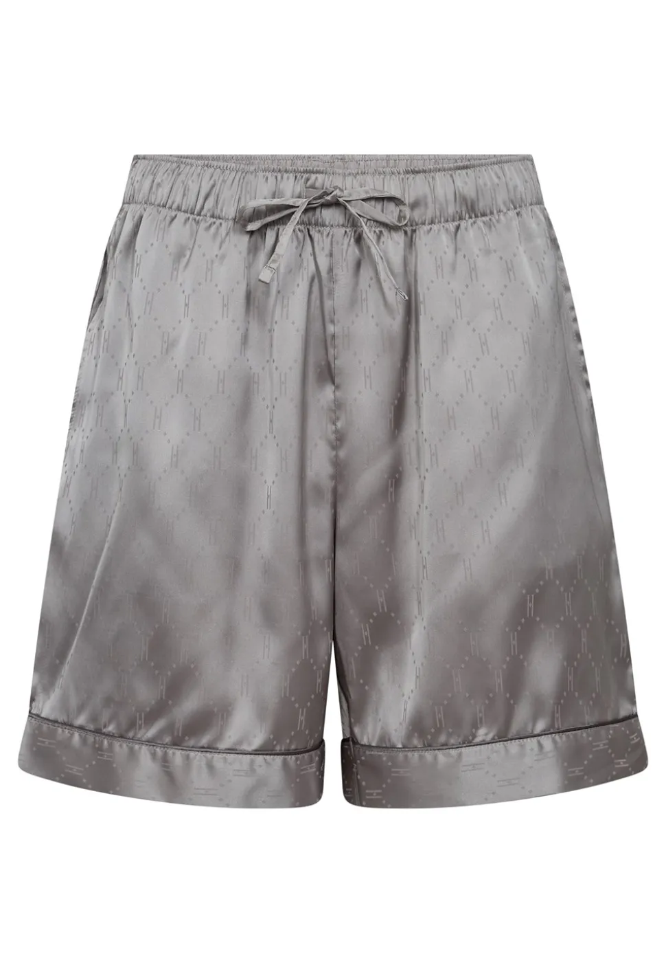 Satin Short Natsæt, Grey, M