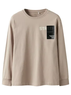 Sean Bluse, Mushroom, 134-140 cm