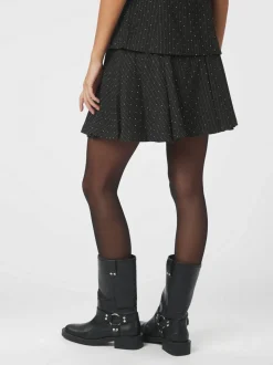 Selah B Pinstripe Nederdel, Antracit, 38