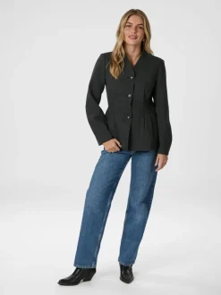 Senara Blazer, Dark Grey Melange, 36