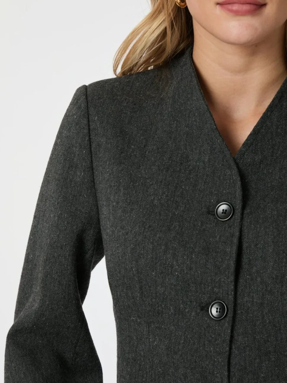 Senara Blazer, Dark Grey Melange, 36