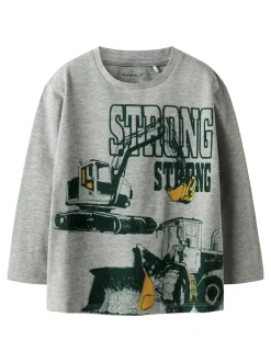 Sennet Bluse, Grey Melange, 104 cm