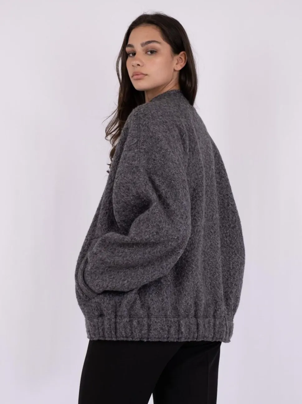 Sharon Bomber Jakke, Antracit, 36